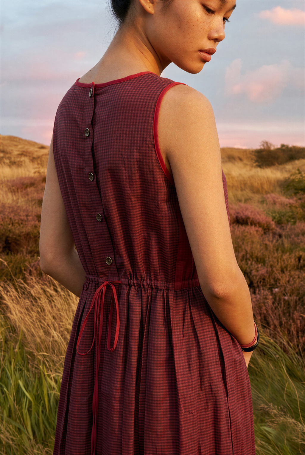 Nagpur Checks & Stripes Dress