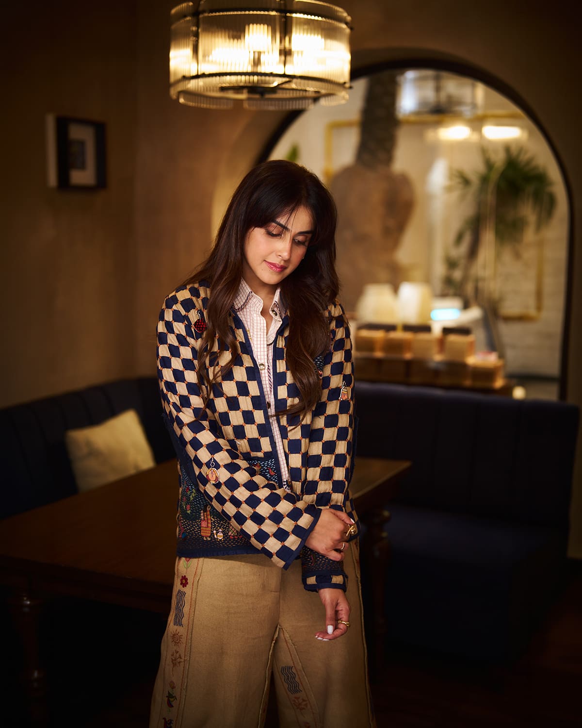 Genelia d'souza in Across29 jacket